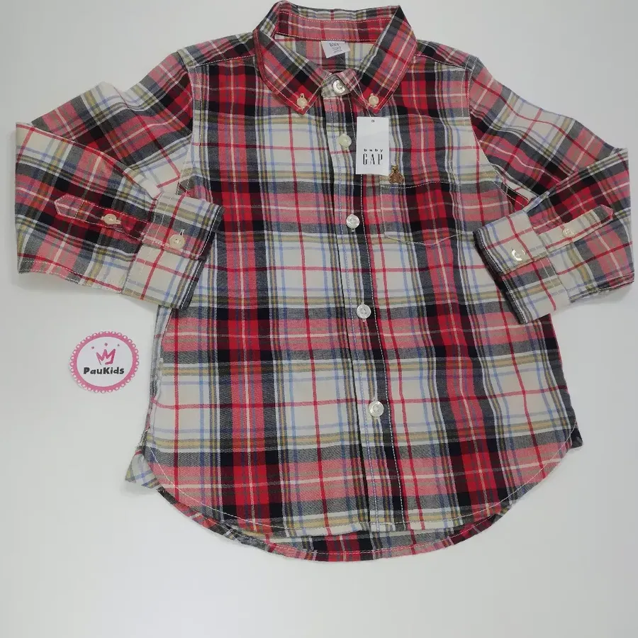Camisa de cuadros Mangas Largas