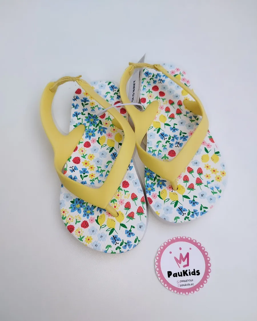Zapatillas Floreada