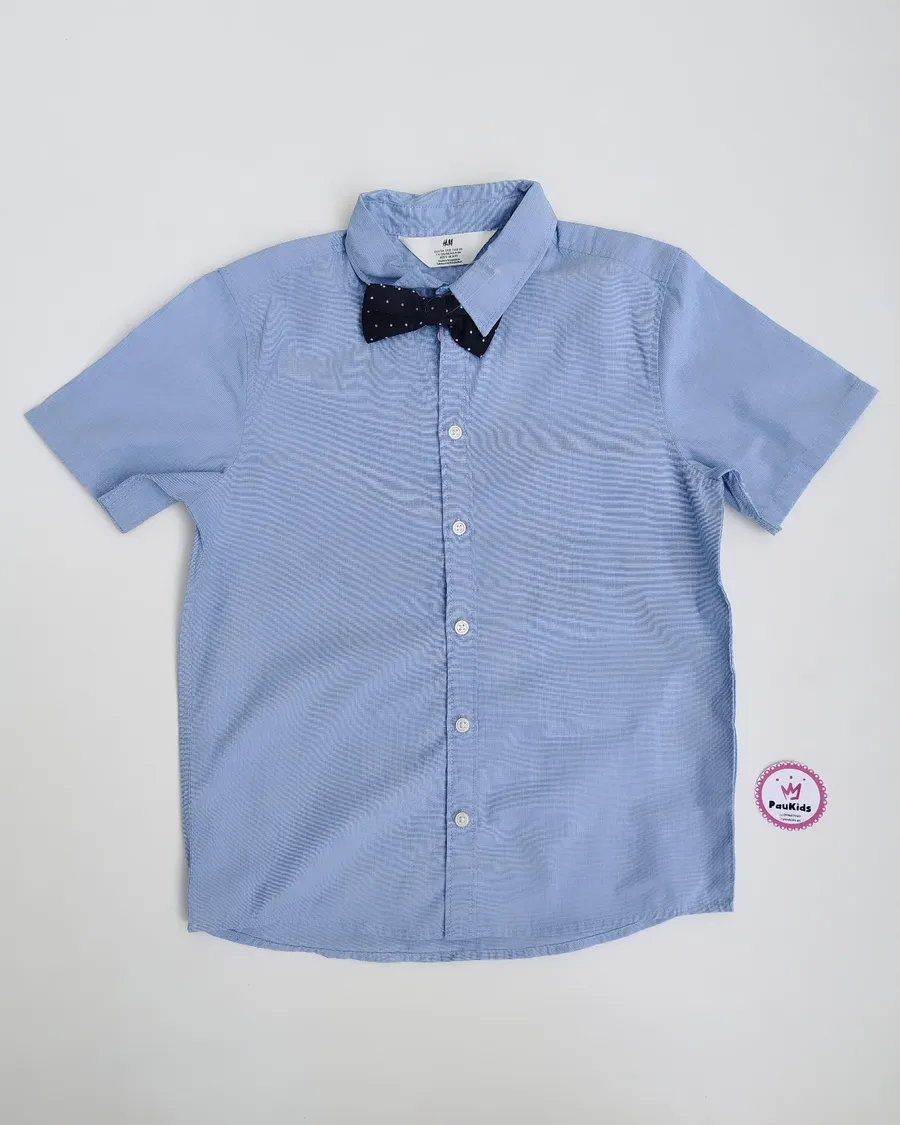 Camisa Mangas Corta con Lazo