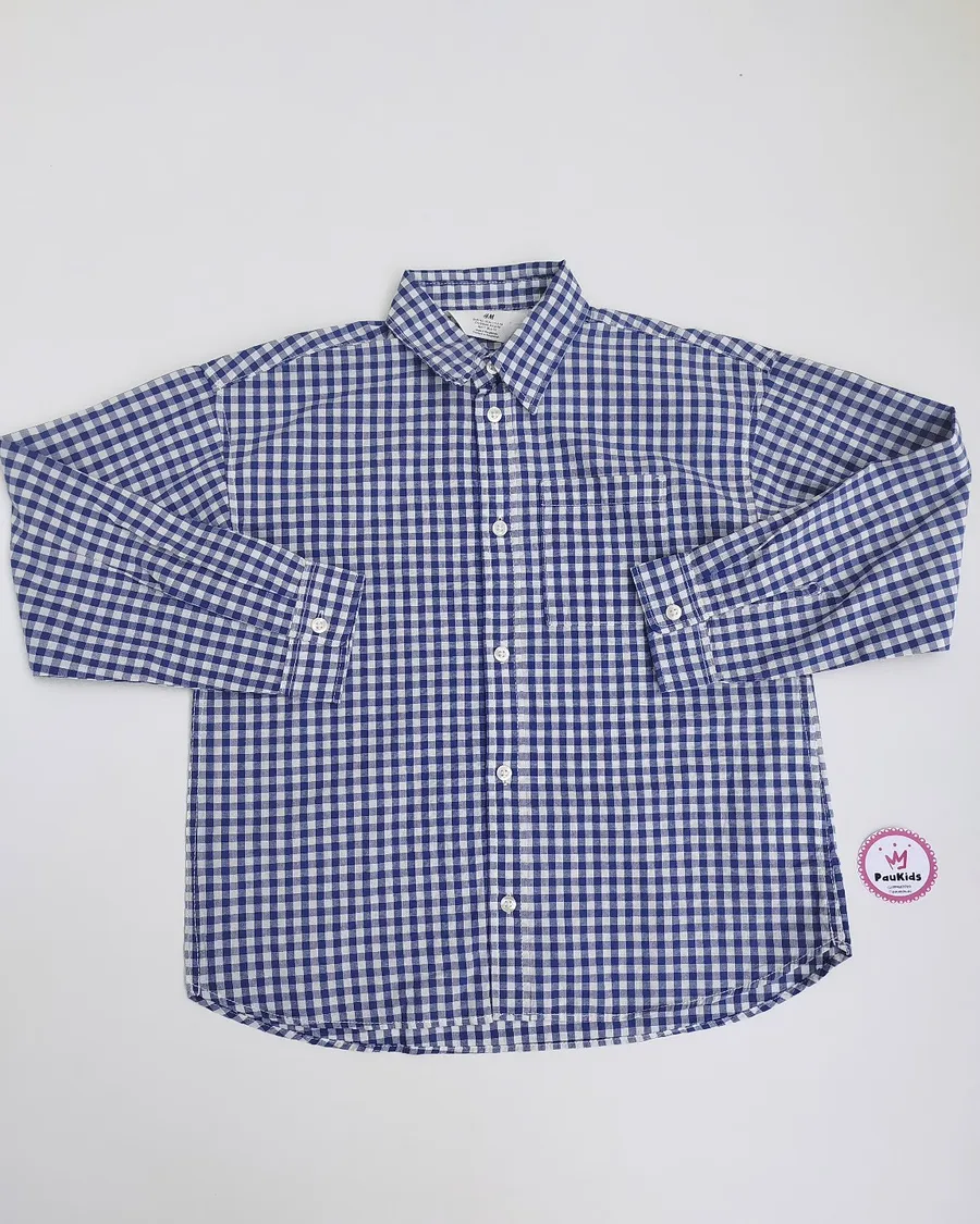 Camisa Mangas Largas de Cuadros