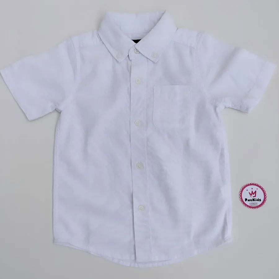 Camisa Blanca Manga Corta