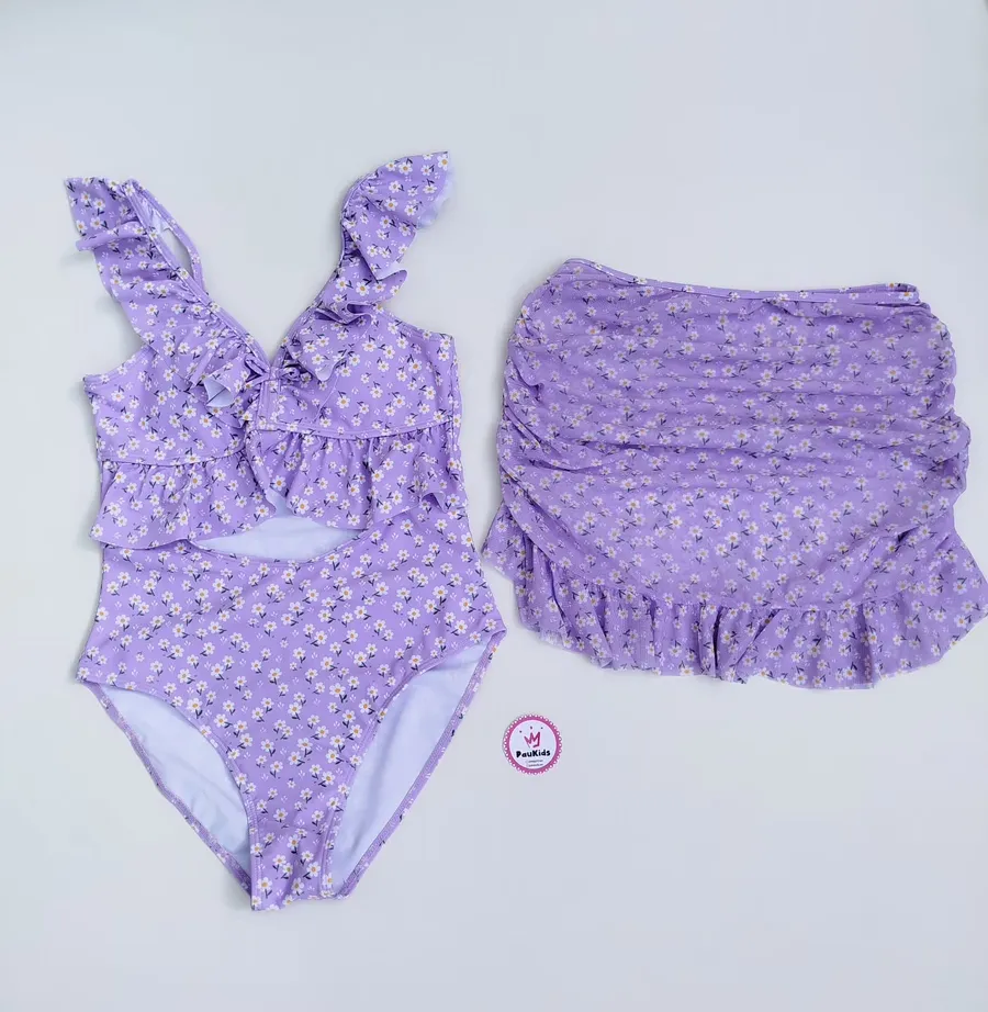 Traje de Baño Floreado 2pzas