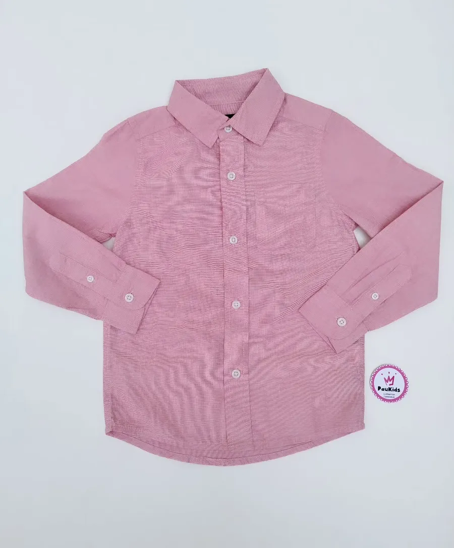 Camisas Rosa Mangas Largas