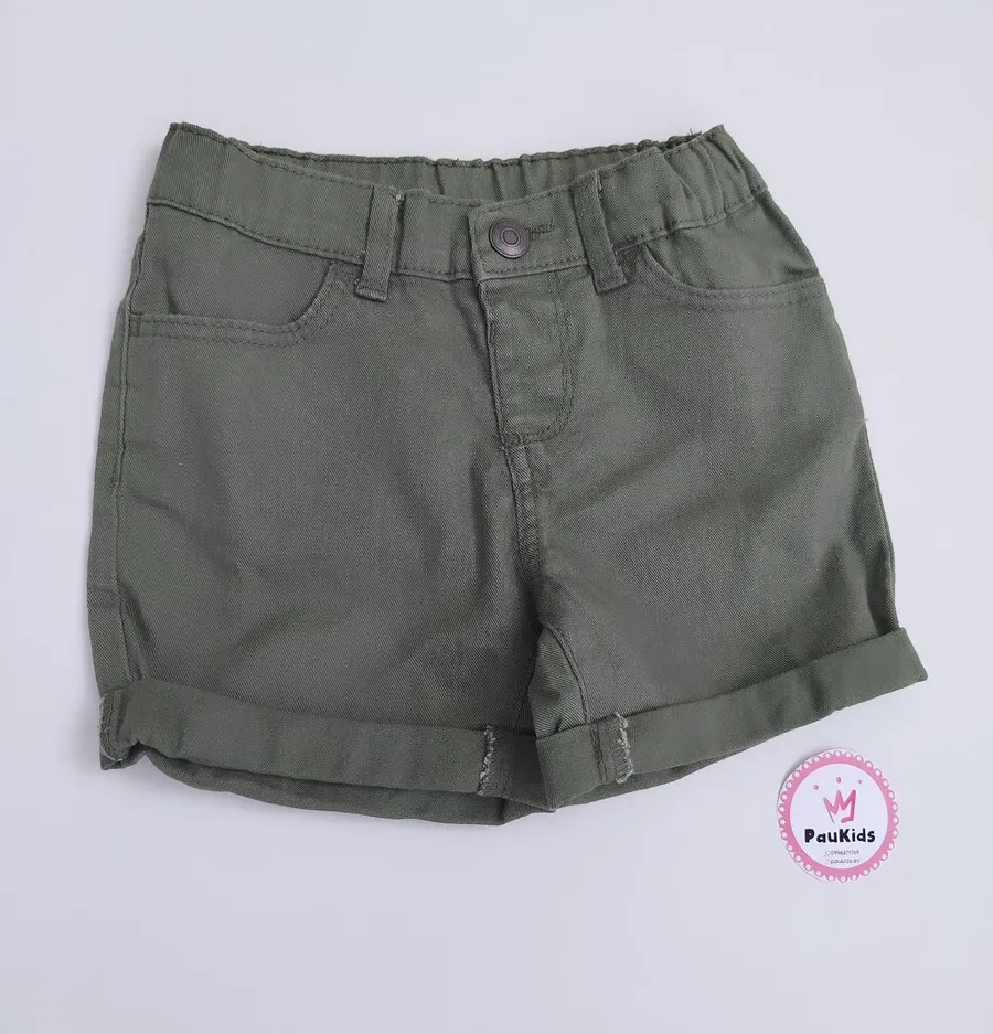 Short Jeans Verde Oliva