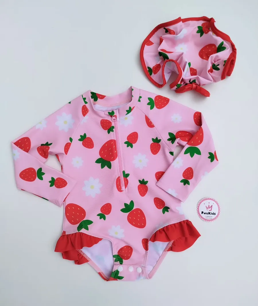 Traje de Baño Fresitas 2 pzas
